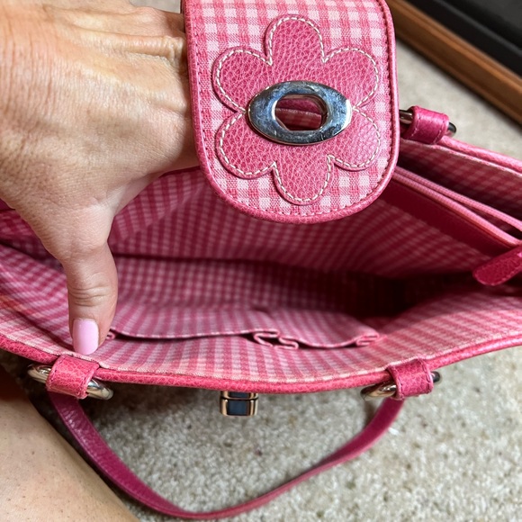 Isabella Fiore Rare Pink Weave Purse like new - Picture 9 of 10